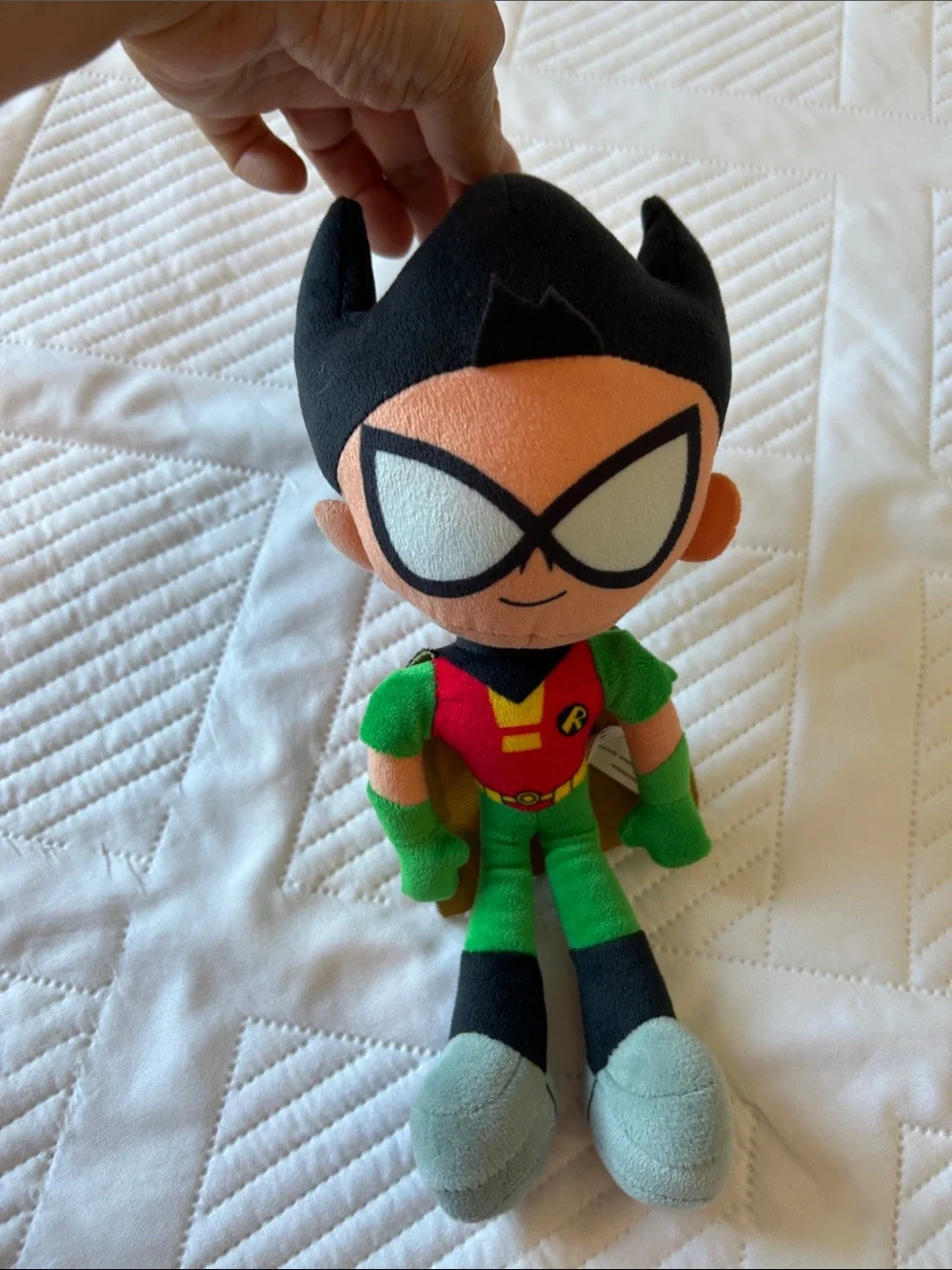Teen Titans go Kids Superhero Plush Costume Doll - Red & Green.